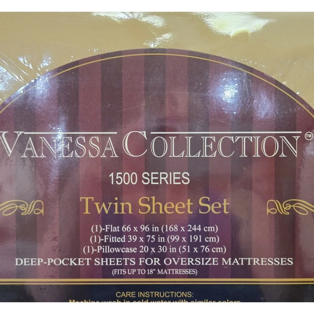 Vanessa Collection 1500 Supreme Microfiber Twin Sheet Set 18